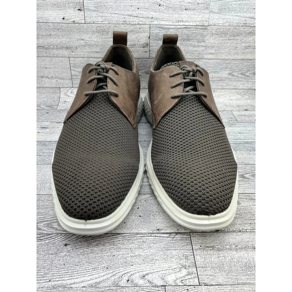ECCO ST.1 Hybrid Lite Men Brown Leather Mesh Oxford Sneaker 837264 Size 45 US 11